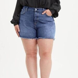 Levi’s Premium Button Fly Denim 501 Cut Off Shorts 20W‎
